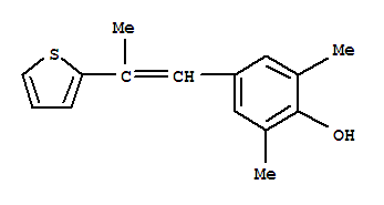 2,6-Dimethyl-4-(2-methyl-2-(2-thienyl)ethenyl)phenol