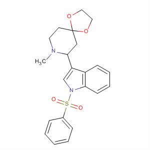 1H-Indole,3-(8-methyl-1,4-dioxa-8-azaspiro[4.5]dec-7-yl)-1-(phenylsulfonyl)-