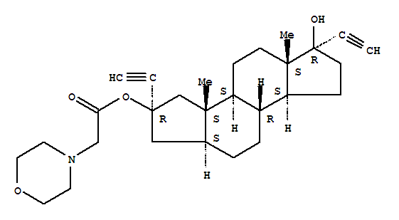 (2R,3aS,3bS)-2,6-diethynyl-6-hydroxy-3a,5a-dimethylhexadecahydrodicyclopenta[a,f]naphthalen-2-yl morpholin-4-ylacetate
