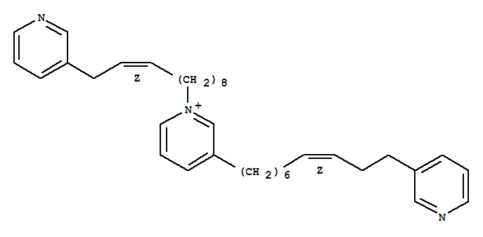 Pyridinium,3-[(7Z)-10-(3-pyridinyl)-7-decen-1-yl]-1-[(9Z)-11-(3-pyridinyl)-9-undecen-1-yl]-