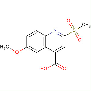 4-Quinolinecarboxylic acid, 6-methoxy-2-(methylsulfonyl)-