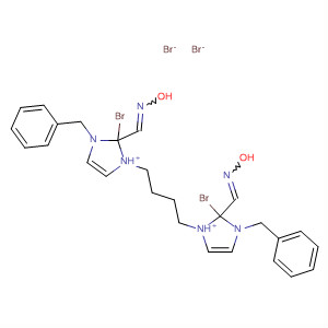 1H-Imidazolium,1,1'-(1,4-butanediyl)bis[2-[(hydroxyimino)methyl]-3-(phenylmethyl)-,dibromide