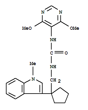 1-(4,6-dimethoxypyrimidin-5-yl)-3-{[1-(1-methyl-1H-indol-3-yl)cyclopentyl]methyl}urea