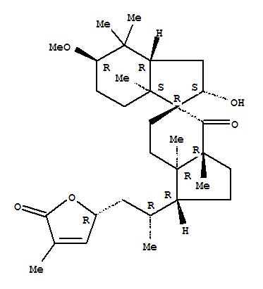 2(5H)-Furanone,5-[(2R)-2-[(1R,1'R,2'S,3'aR,3aR,5'R,7'aS,7aR)-tetradecahydro-2'-hydroxy-5'-methoxy-3a,4',4',7'a,7a-pentamethyl-4-oxo-5,1'-spirobi[5H-indene]-1(1H)-yl]propyl]-3-methyl-,(5R)-