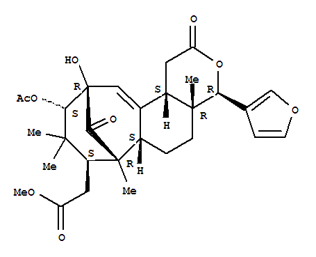 7,11-Methano-2H-cycloocta[f][2]benzopyran-8-aceticacid,10-(acetyloxy)-4-(3-furanyl)-1,4,4a,5,6,6a,7,8,9,10,11,12b-dodecahydro-11-hydroxy-4a,7,9,9-tetramethyl-2,13-dioxo-,methyl ester, [4R-(4a,4aa,6aa,7a,8a,10b,11b,12ba)]-