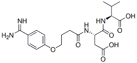 ((4-(4-amidinophenoxy)butanoyl)aspartyl)valine