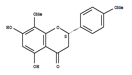 4H-1-Benzopyran-4-one,2,3-dihydro-5,7-dihydroxy-8-methoxy-2-(4-methoxyphenyl)-, (S)-
