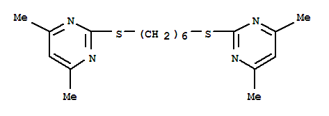 2,2'-(hexane-1,6-diyldisulfanediyl)bis(4,6-dimethylpyrimidine)