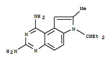 7H-pyrrolo[3,2-f]quinazoline-1,3-diamine, 7-(1-ethylpropyl)-8-methyl-