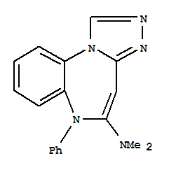 N,N-dimethyl-6-phenyl-6H-[1,2,4]triazolo[4,3-a][1,5]benzodiazepin-5-amine