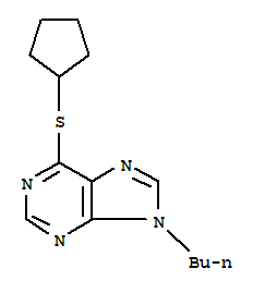 9-butyl-6-(cyclopentylsulfanyl)-9H-purine