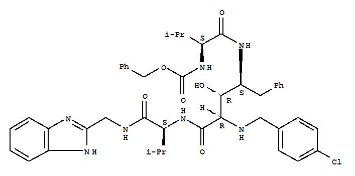benzyl [(2S)-1-({(2S,3R,4R)-5-({(2S)-1-[(1H-benzimidazol-2-ylmethyl)amino]-3-methyl-1-oxobutan-2-yl}amino)-4-[(4-chlorobenzyl)amino]-3-hydroxy-5-oxo-1-phenylpentan-2-yl}amino)-3-methyl-1-oxobutan-2-yl]carbamate 