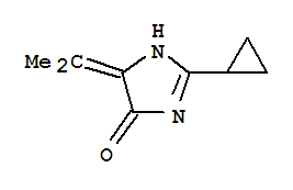 4H-IMIDAZOL-4-ONE,2-CYCLOPROPYL-1,5-DIHYDRO-5-(ISOPROPYLIDENE)-