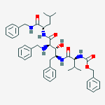 (2R,3S,4S)-N-[2-(BENZYLAMINO)-4-[[N-[(BENZYLOXY)CARBONYL]VALYL]AMINO]-3-HYDROXY-5-PHENYLPENTANOYL]-L-LEUCINEBENZYLAMIDE