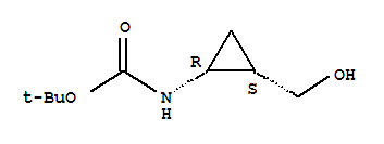 Carbamic acid, [2-(hydroxymethyl)cyclopropyl]-, 1,1-dimethylethyl ester, (1R-