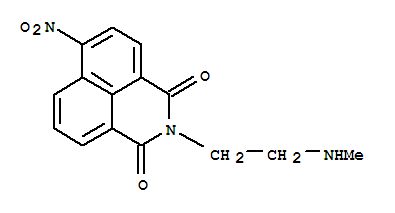 1H-Benz(de)isoquinoline-1,3(2H)-dione, 2-(2-(methylamino)ethyl)-6-nitro-
