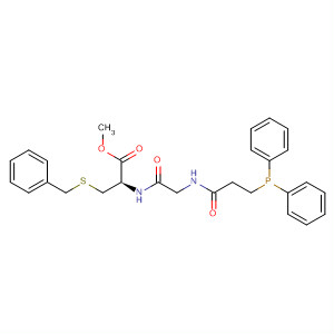 L-Cysteine,N-[3-(diphenylphosphino)-1-oxopropyl]glycyl-S-(phenylmethyl)-, methylester