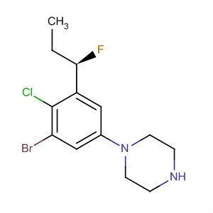 Piperazine, 1-[3-bromo-4-chloro-5-(1-fluoropropyl)phenyl]-, (R)-