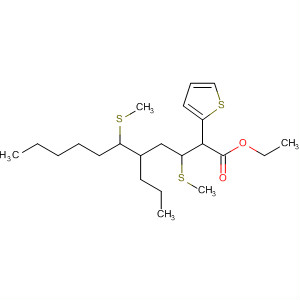2-Thiopheneoctanoic acid,tetrahydro-3-(methylthio)-5-[1-(methylthio)hexyl]-, ethyl ester