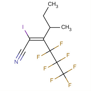 2-Hexenenitrile, 4,4,5,5,6,6,6-heptafluoro-2-iodo-3-(1-methylpropyl)-,(E)-