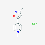 1-methyl-4-(3-methyl-1,2-oxazol-5-yl)pyridinium chloride