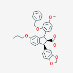METHYL (1S,2S)-1-(1,3-BENZODIOXOL-5-YL)-3-[2-(BENZYLOXY)-4-METHOXYPHENYL]-5-PROPOXYINDANE-2-CARBOXYLATE