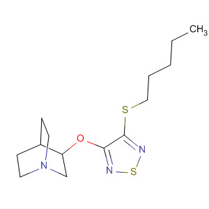 1-Azabicyclo[2.2.2]octane, 3-[[4-(pentylthio)-1,2,5-thiadiazol-3-yl]oxy]-