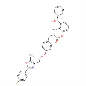L-Tyrosine,N-(2-benzoylphenyl)-O-[2-[2-(4-fluorophenyl)-5-methyl-4-oxazolyl]ethyl]-