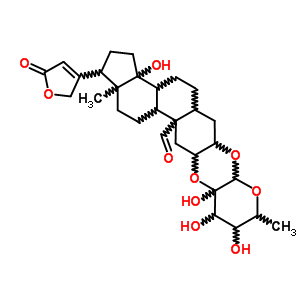 3β,2α-[[(2S,3S,4R,5S,6R)-Tetrahydro-3,4,5-trihydroxy-6-methyl-2H-pyran-2,3-diyl]bisoxy]-14-hydroxy-19-oxo-5α-card-20(22)-enolide