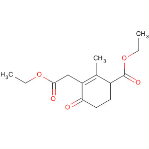 1-Cyclohexene-1-acetic acid, 3-(ethoxycarbonyl)-2-methyl-6-oxo-, ethylester