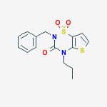 2-benzyl-4-propyl-2H-thieno[2,3-e][1,2,4]thiadiazin-3(4H)-one 1,1-dioxide