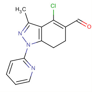 1H-Indazole-5-carboxaldehyde,4-chloro-6,7-dihydro-3-methyl-1-(2-pyridinyl)-
