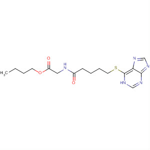 Glycine, N-[1-oxo-5-(1H-purin-6-ylthio)pentyl]-, butyl ester