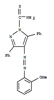 4-[(E)-(2-methoxyphenyl)diazenyl]-3,5-diphenyl-1H-pyrazole-1-carbothioamide
