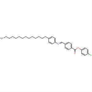 Benzoic acid, 4-[(E)-[(4-tetradecylphenyl)imino]methyl]-,4-chloro-1,3-phenylene ester