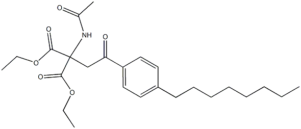 2-(Acetylamino)-2-[2-(4-octylphenyl)-2-oxoethyl]-propanedioic acid 1,3-diethyl ester
