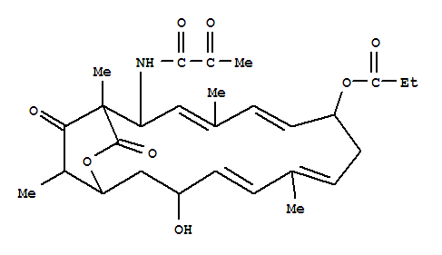 (3Z,5Z,9Z,11E)-13-hydroxy-1,4,10,19-tetramethyl-17,18-dioxo-2-[(2-oxopropanoyl)amino]-16-oxabicyclo[13.2.2]nonadeca-3,5,9,11-tetraen-7-yl propanoate
