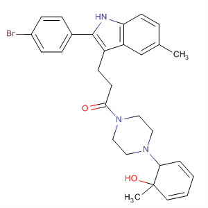 Piperazine,1-[3-[2-(4-bromophenyl)-5-methyl-1H-indol-3-yl]-1-oxopropyl]-4-(2-methoxyphenyl)-