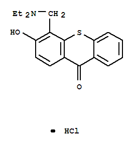 4-[(diethylamino)methyl]-3-hydroxy-9H-thioxanthen-9-one hydrochloride