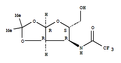 3-deoxy-1,2-O-(1-methylethylidene)-3-[(trifluoroacetyl)amino]pentofuranose