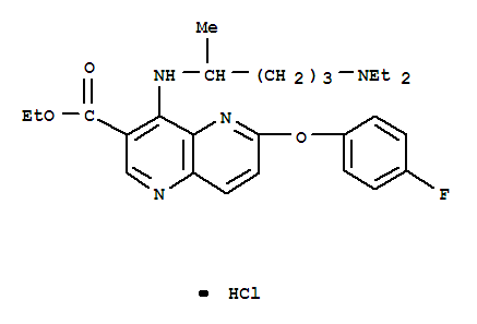 ethyl 4-{[5-(diethylamino)pentan-2-yl]amino}-6-(4-fluorophenoxy)-1,5-naphthyridine-3-carboxylate
