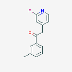 Ethanone, 2-(2-fluoro-4-pyridinyl)-1-(3-methylphenyl)-