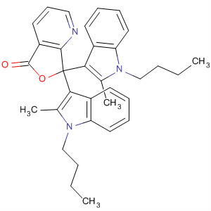 Furo[3,4-b]pyridin-5(7H)-one, 7,7-bis(1-butyl-2-methyl-1H-indol-3-yl)-