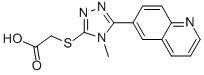 2-[(4-METHYL-5-QUINOLIN-6-YL-4H-1,2,4-TRIAZOL-3-YL)THIO]ACETIC ACID