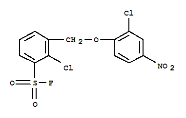 2-chloro-3-[(2-chloro-4-nitrophenoxy)methyl]benzenesulfonyl fluoride