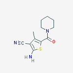 2-amino-4-methyl-5-(piperidine-1-carbonyl)thiophene-3-carbonitrile
