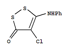 3H-1,2-Dithiol-3-one, 4-chloro-5-(phenylamino)-