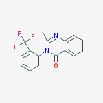 2-methyl-3-[2-(trifluoromethyl)phenyl]quinazolin-4(3H)-one