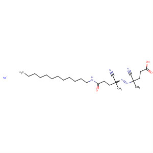 Pentanoic acid,4-cyano-4-[[1-cyano-4-(dodecylamino)-1-methyl-4-oxobutyl]azo]-,monosodium salt