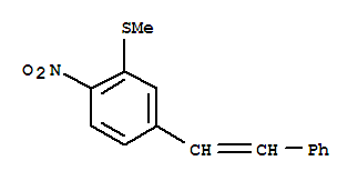 2-(methylsulfanyl)-1-nitro-4-(2-phenylethenyl)benzene